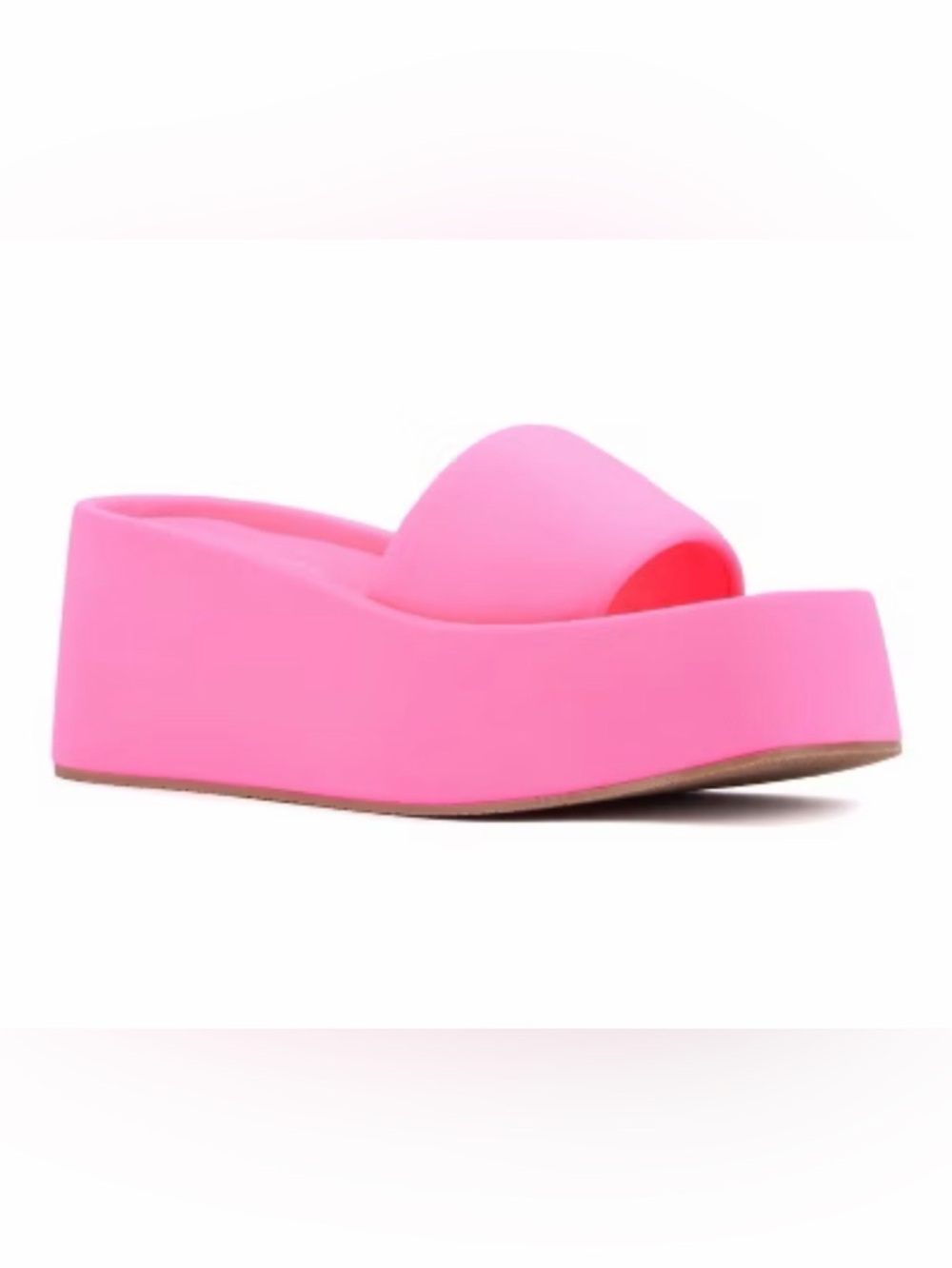 Olivia Miller Pink Platform Slide Sandals | Size 6 | Like New